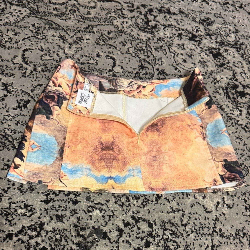Princess Polly Renaissance Print Micro Mini Skirt - Picture 6 of 9